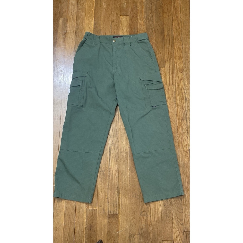 TRU-SPEC Men's Cargo‎ Pants Size 33x29 Green Ripstop Tactical Utility Outdoor